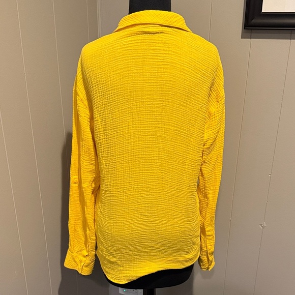 Sanctuary Women’s XS Sunlit Yellow Button-Down Shirt - Picture 6 of 6